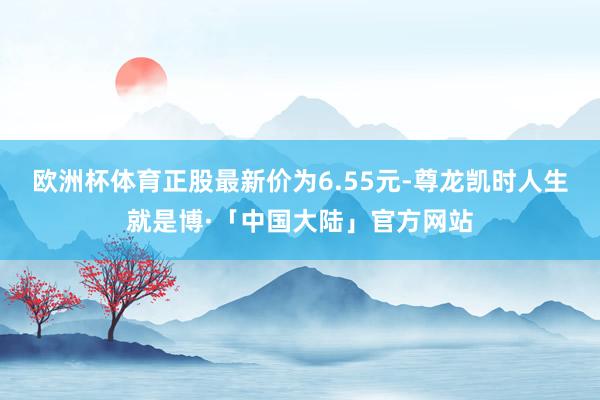 欧洲杯体育正股最新价为6.55元-尊龙凯时人生就是博·「中国大陆」官方网站